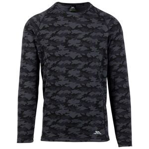 Trespass Mens Arno Base Layer Top / Dark Grey